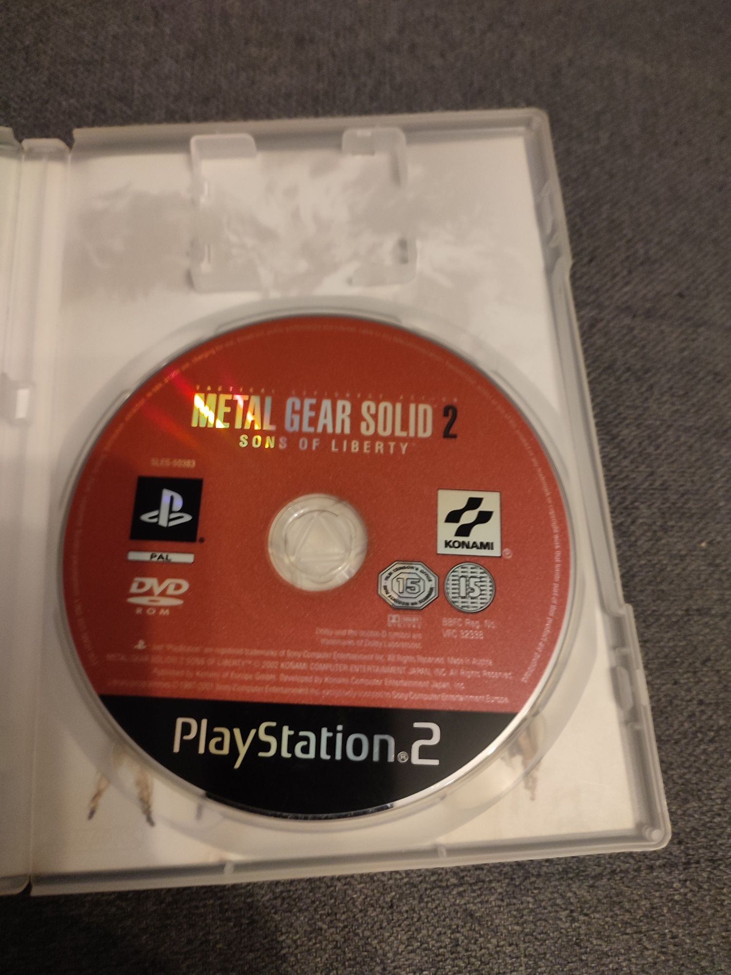 Metal Gear Solid 2 PlayStation 2