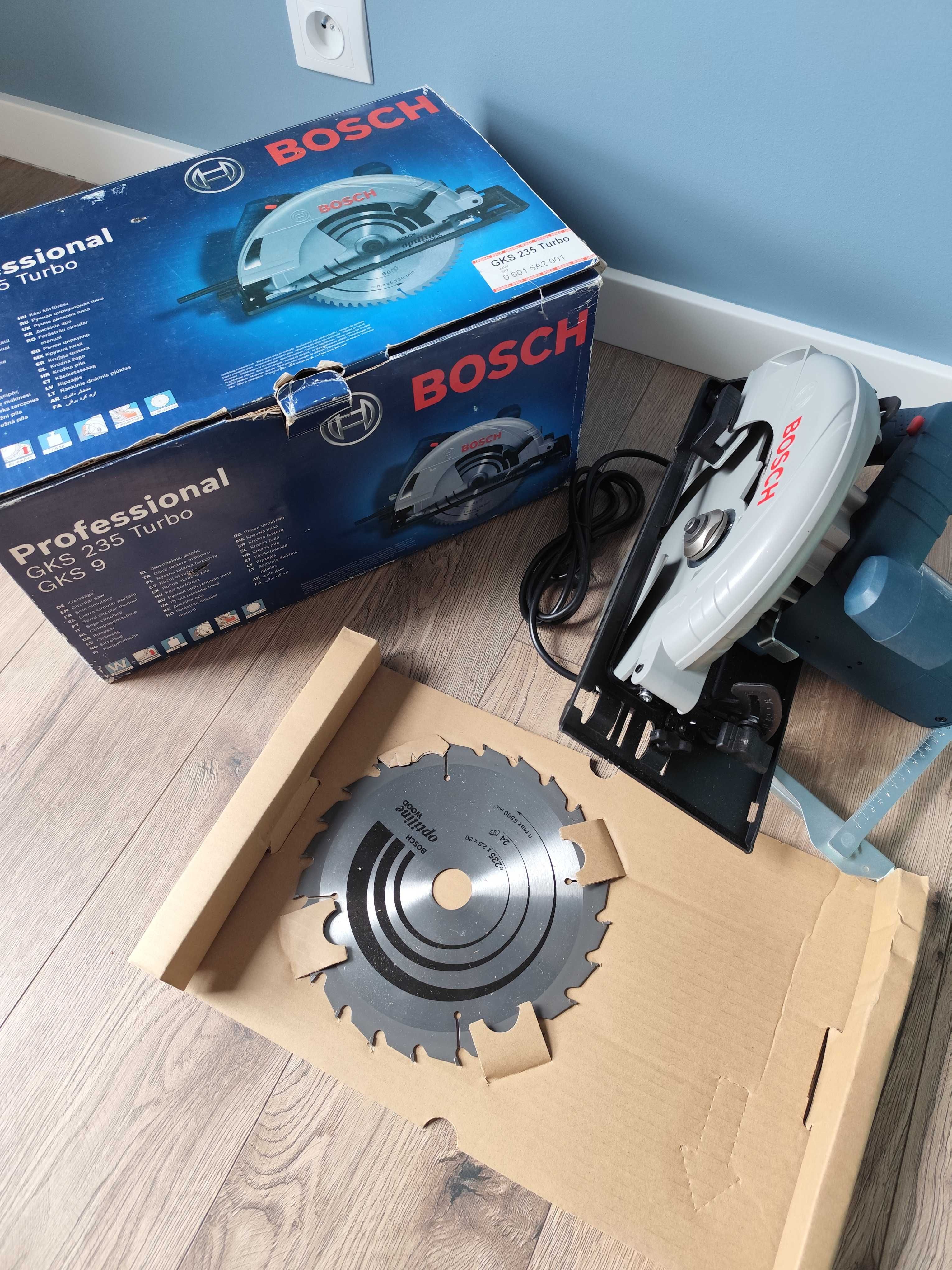jak NOWA piła tarczowa BOSCH GKS 235 Turbo Professional