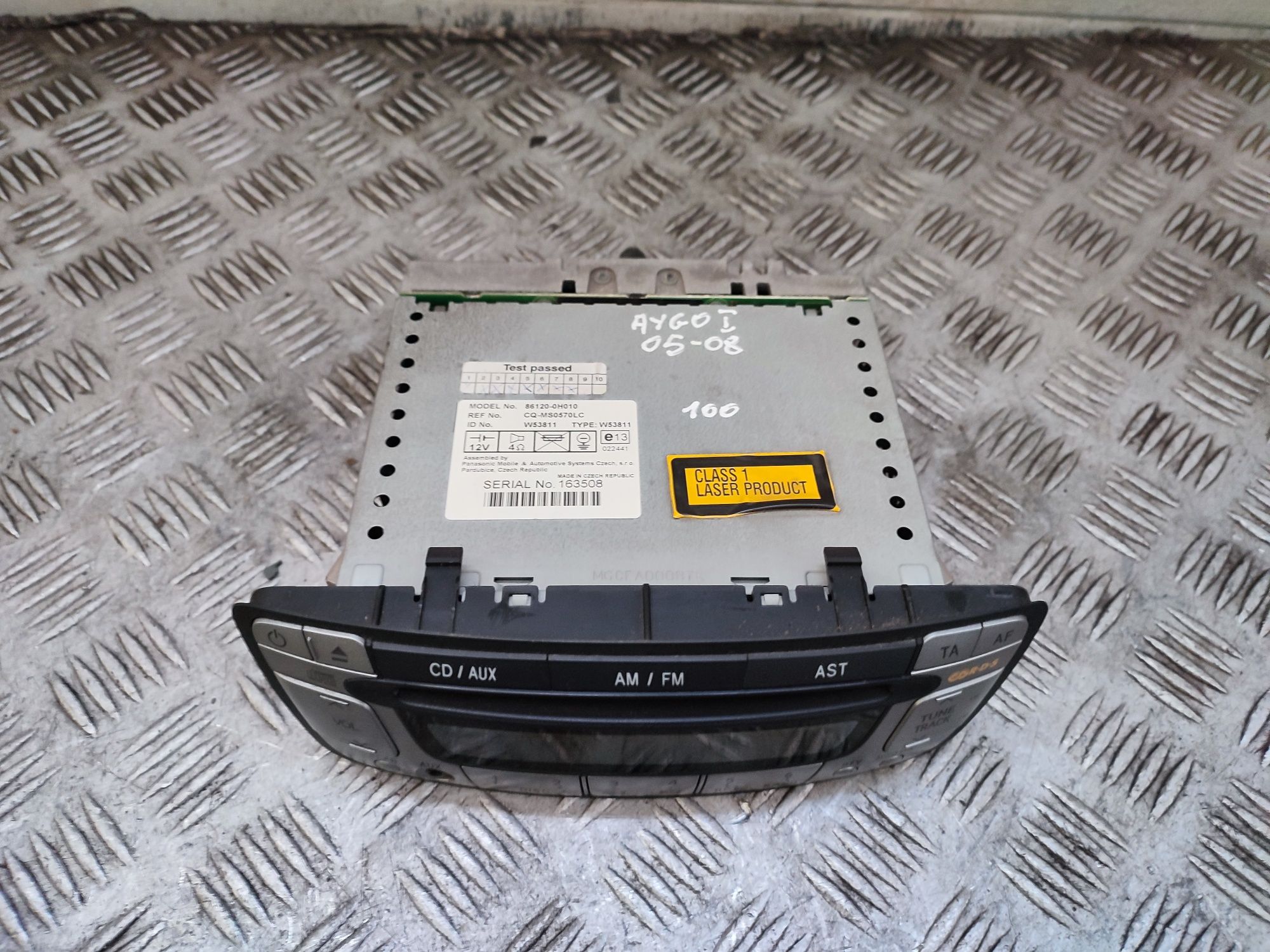 Toyota Aygo I 05-08r radio samochodowe