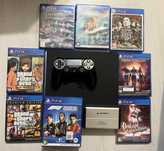 ps 4 slim 500 gb + 8 дисків та накопичувач на 500 гб