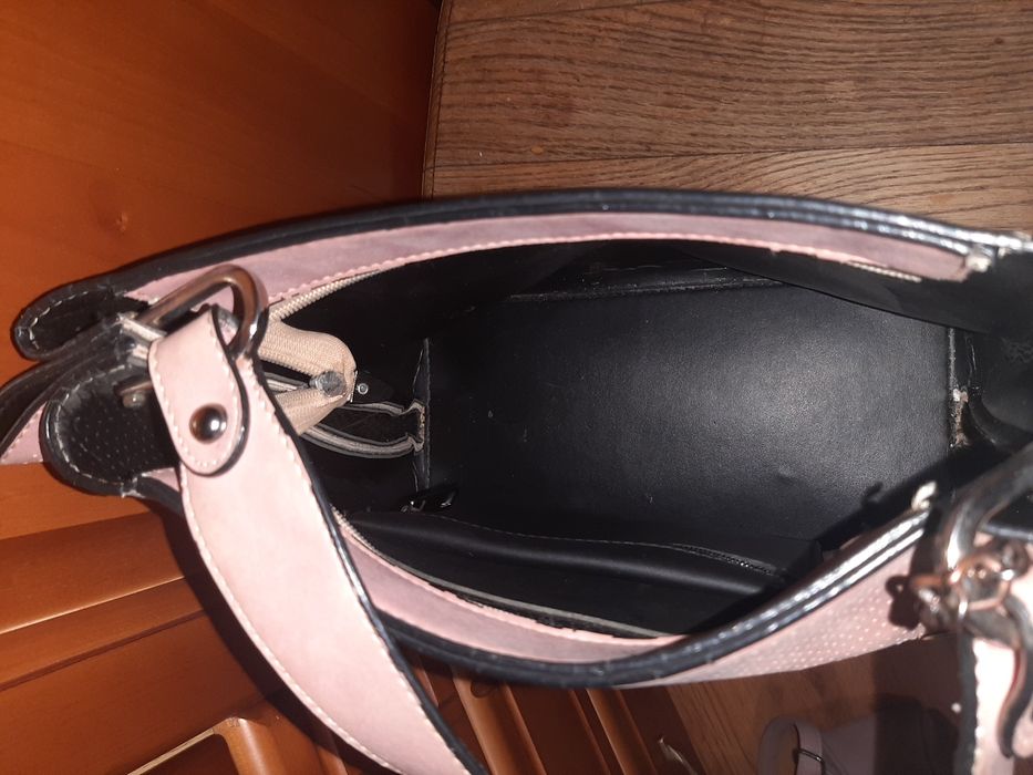 Сумка рожева, екошкіра