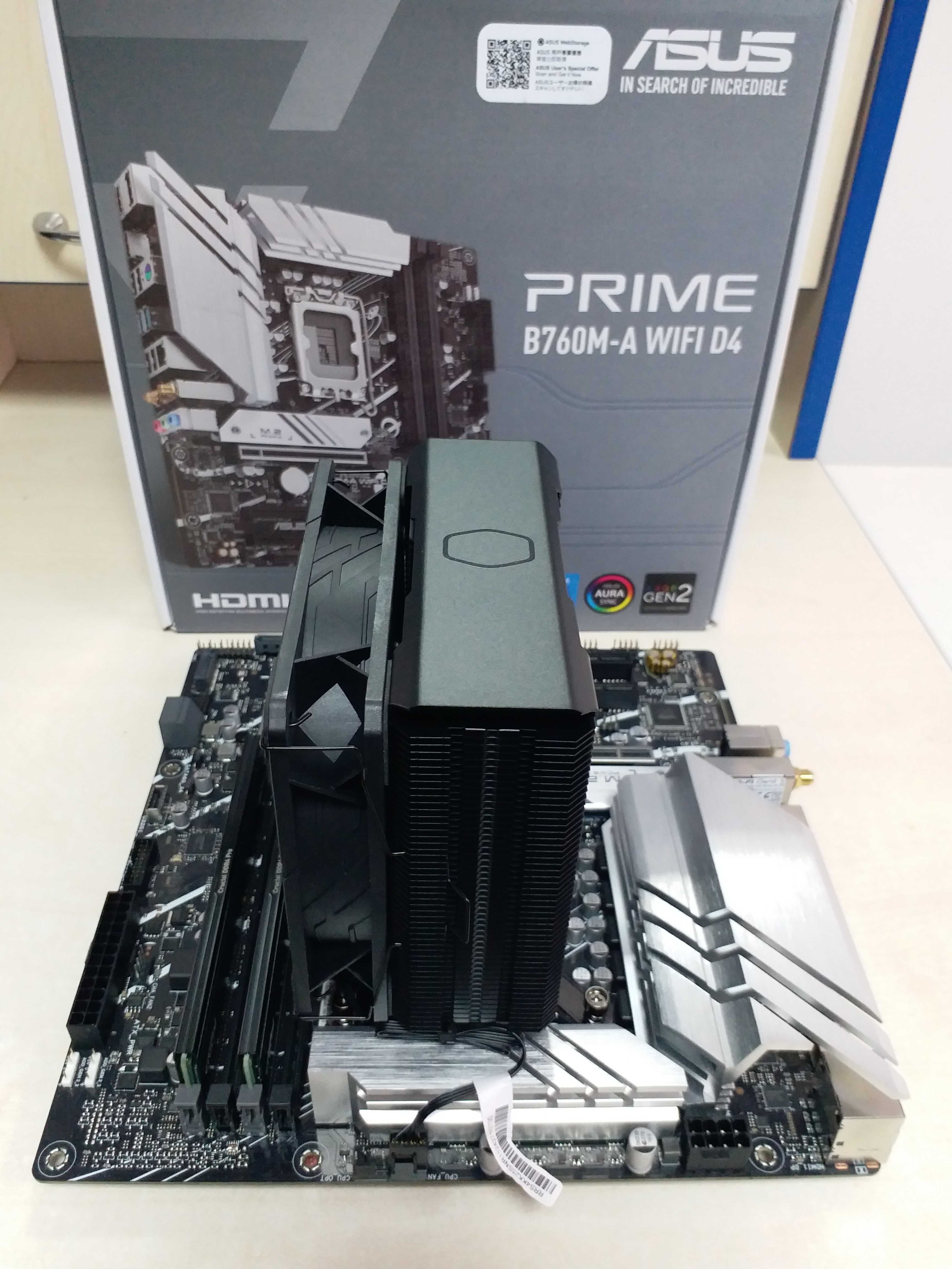 Комплет Asus Prime B760M-A WIFI D4+Intel 5 13400F+DDR4 2x16Gb 3200MHz