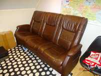 Sofa skórzana z funkcją relaks
