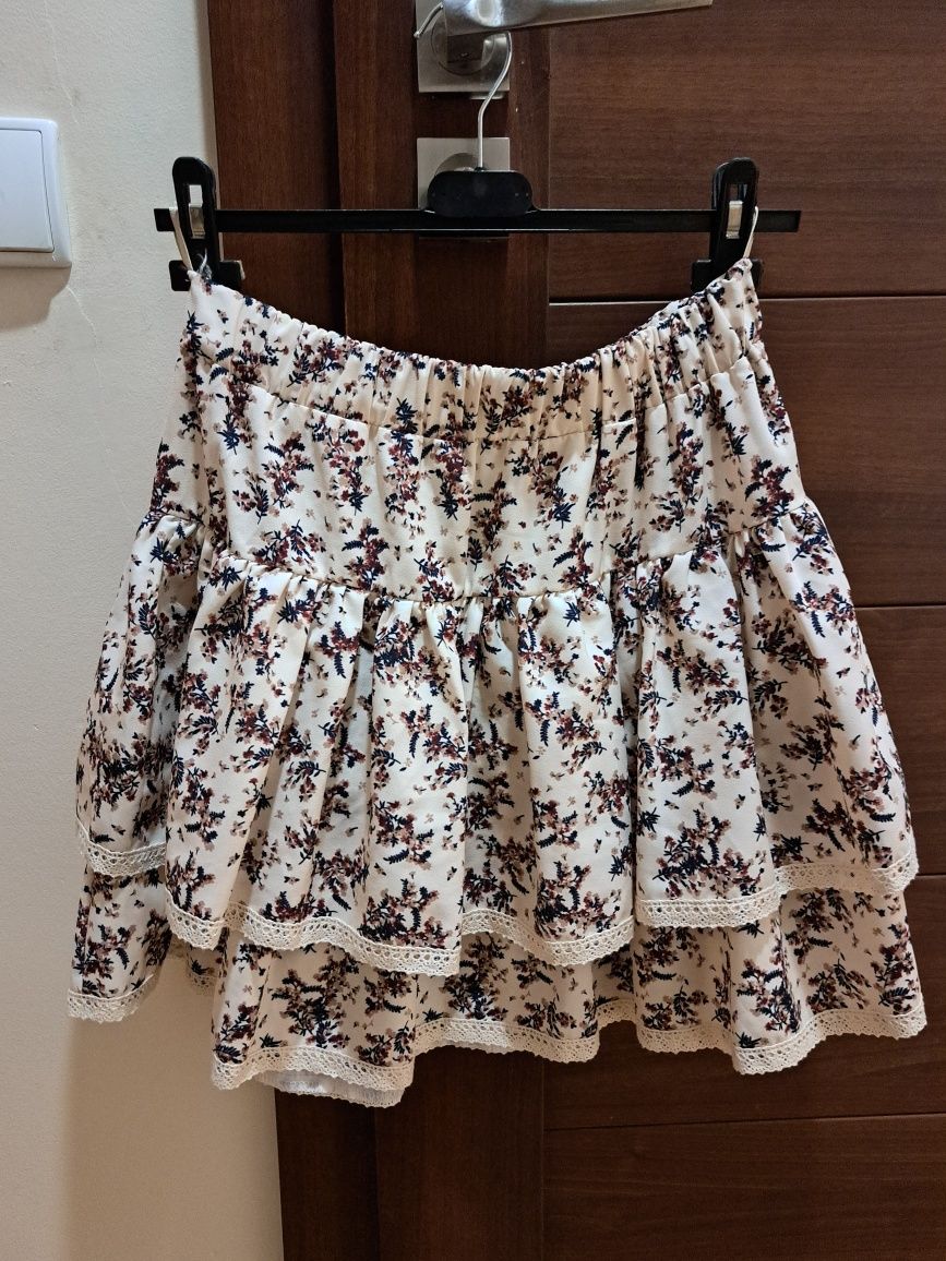 Mini spódniczka z falbanka s/m