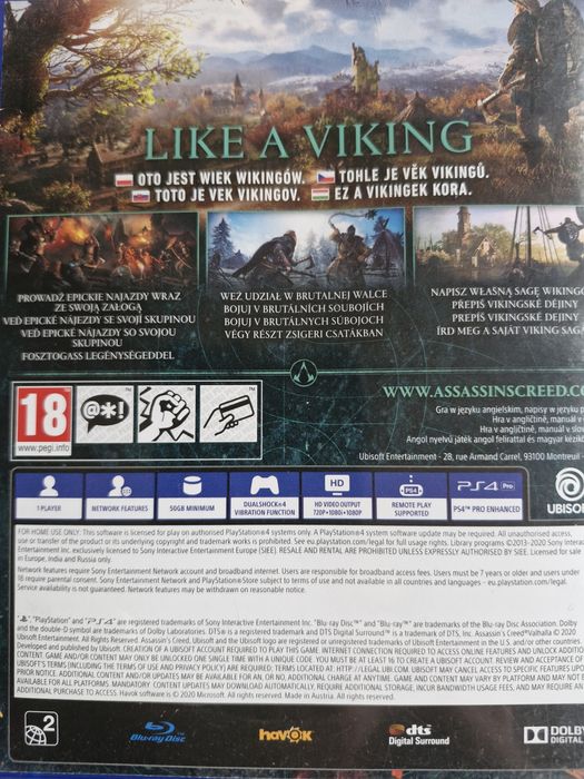 Assassins Creed Valhalla gra na PS4