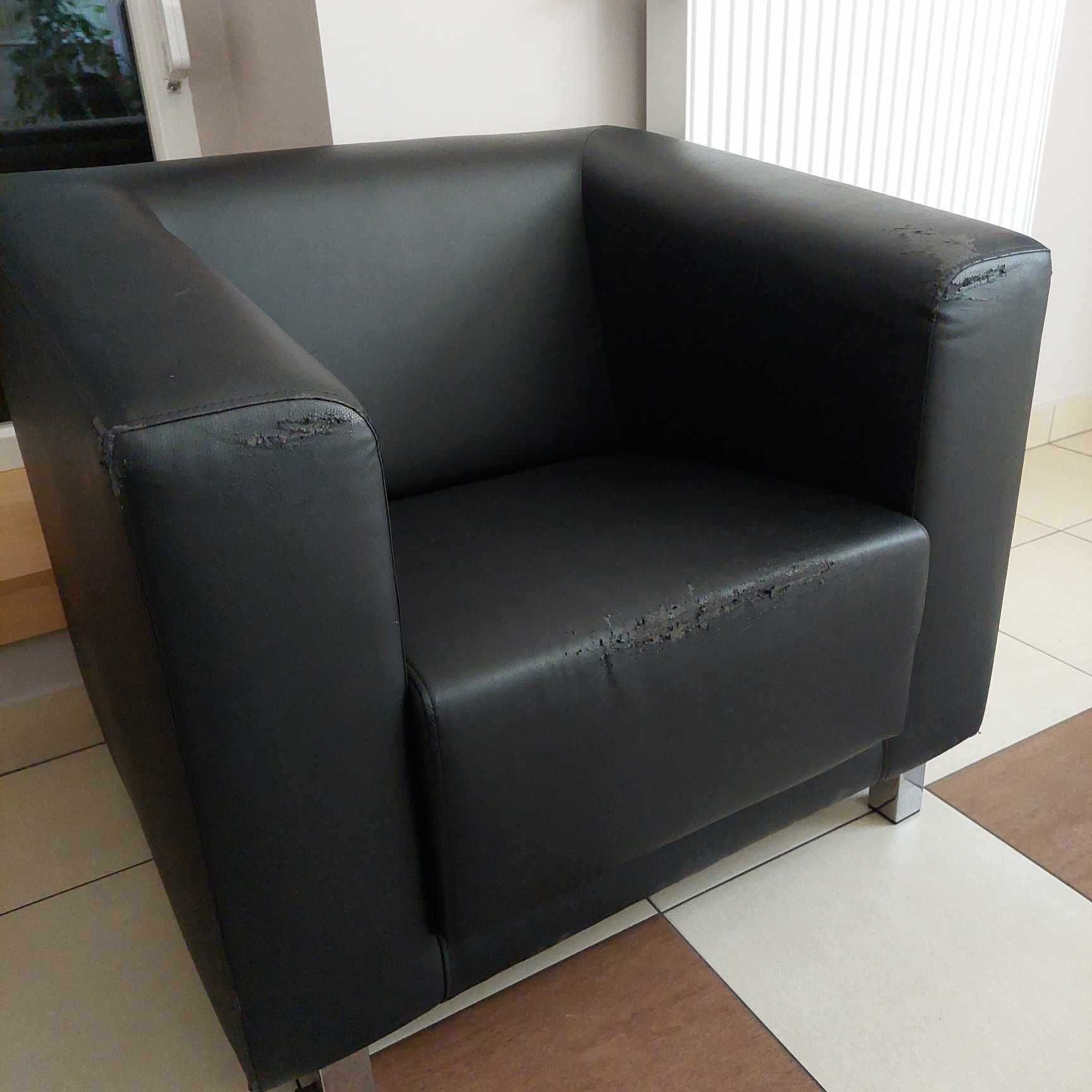 sofa i fotel biurowy