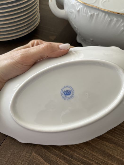 Serviço de jantar de porcelana Erika Konigliches Bavarian Porzellan