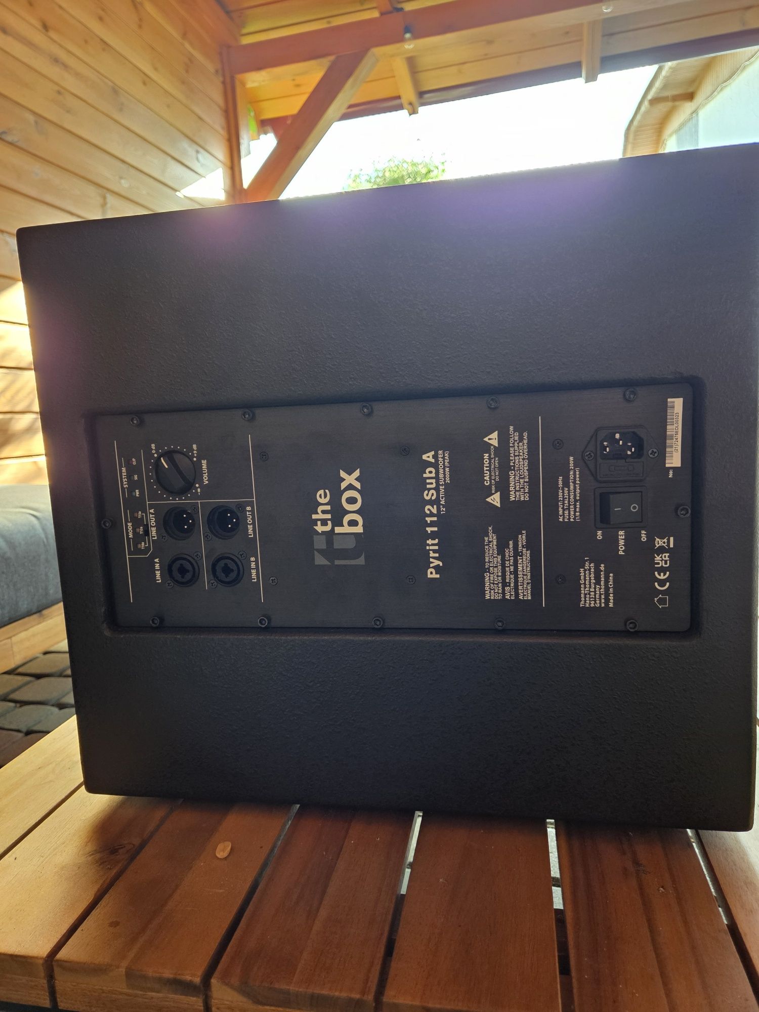 Subwoofer aktywny The Box Pyrit 112