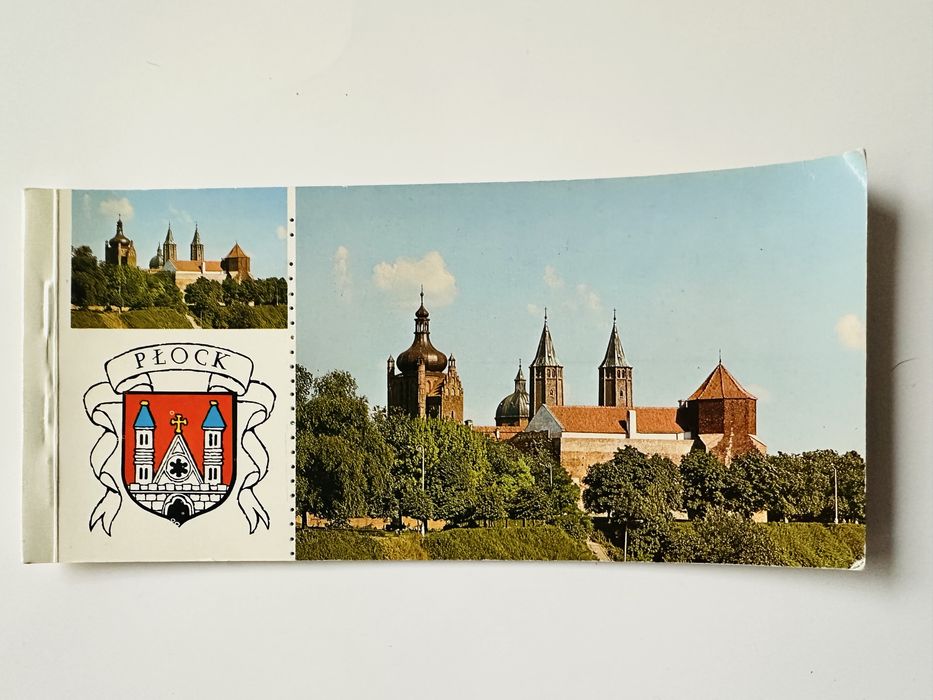 Płock zestaw pocztówek książeczka