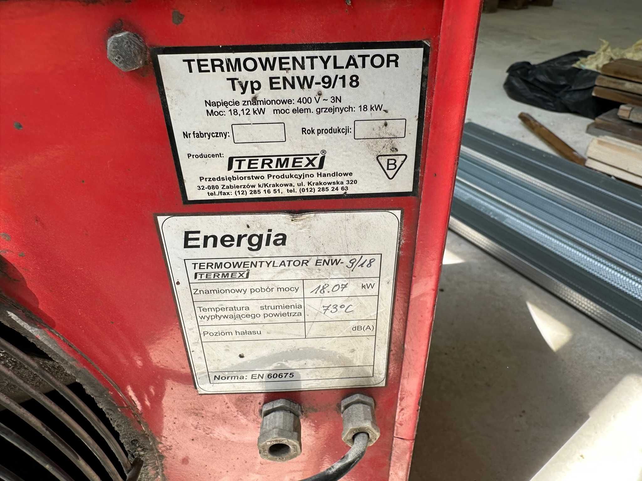 Nagrzewnica Termex 18/9KW