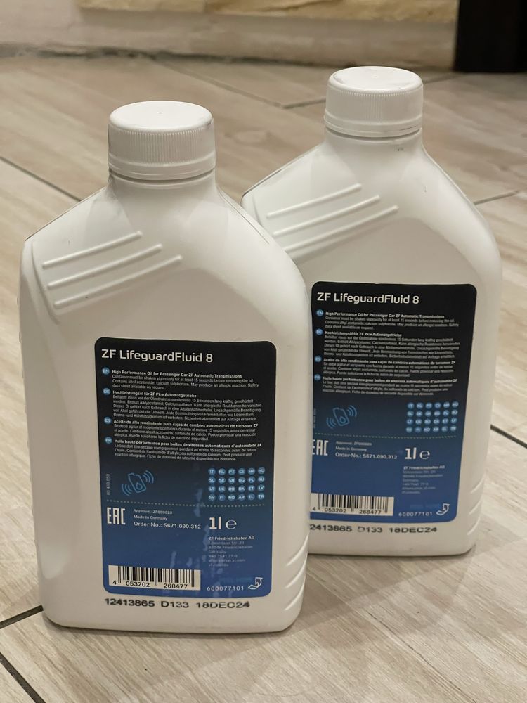 Продам трансмиссионное масло (АКПП) оригинал ZF Lifeguard Fluid 8