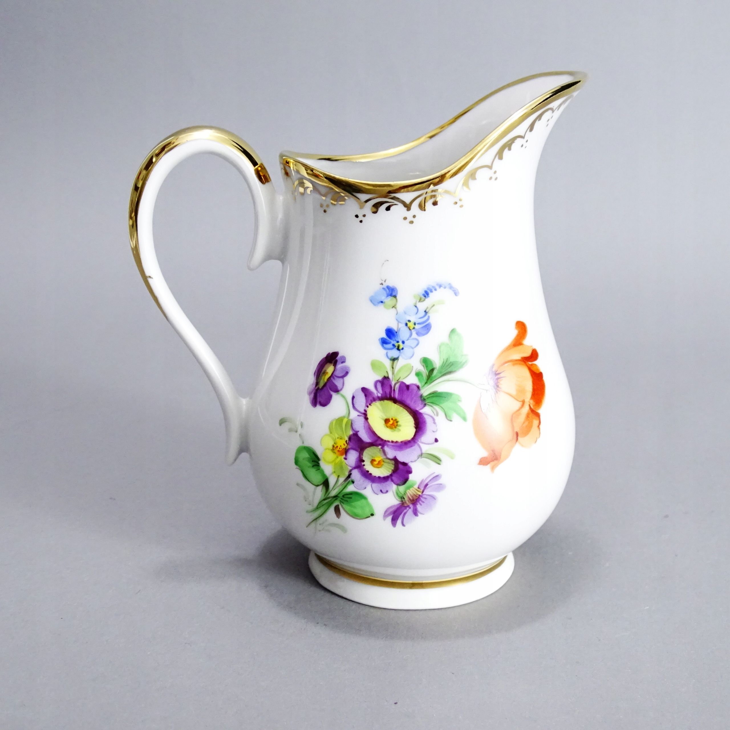 drezno ręcznie malowany mlecznik porcelanowy