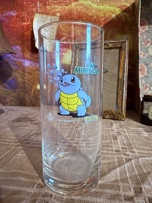 Szklanka mirinda squirtle vintage pokemon