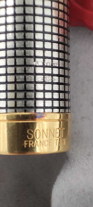 Ручка золото + срібло Parker Sonnet Cisele - перо 18к, корпус sterling