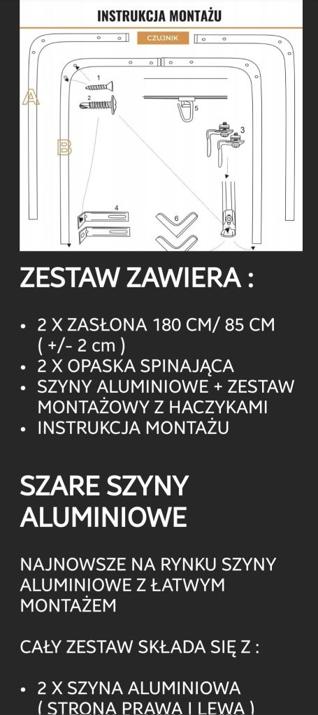 SPRZEDAM Zasłony do busa