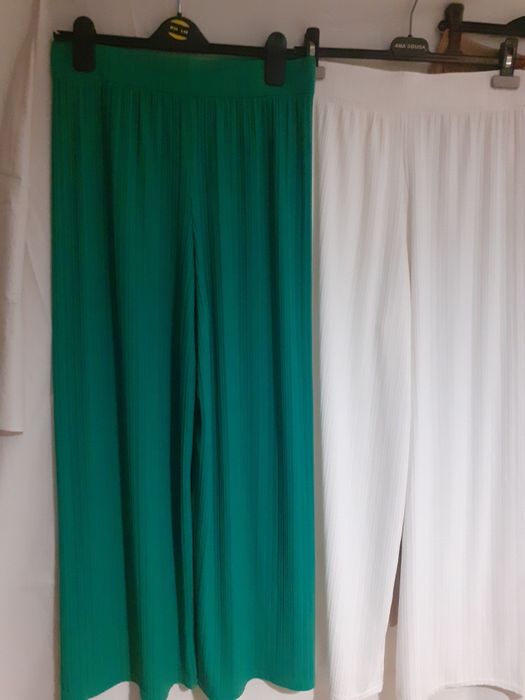 Calças/ pantanolas  tm L semi-novas usadas1vez.