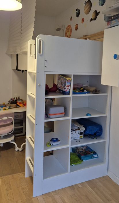 Łóżko dziecięce na antresoli SMÄSTAD