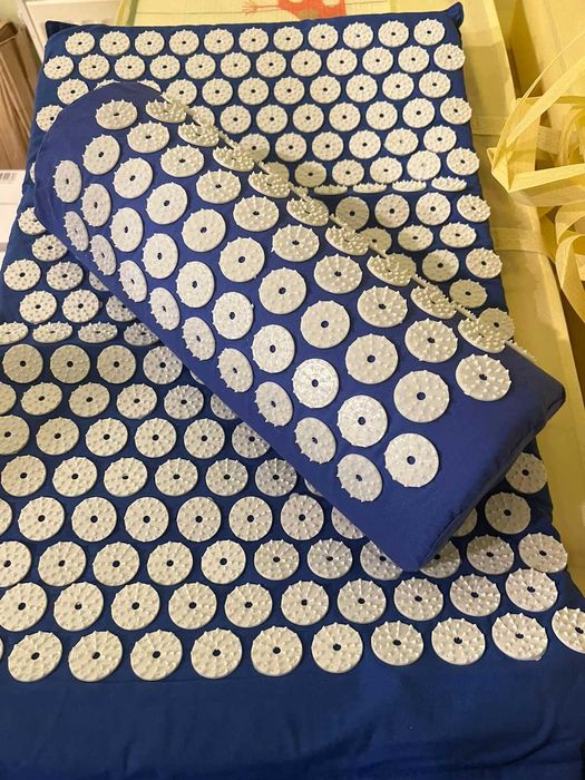 Набор массажный коврик и валик