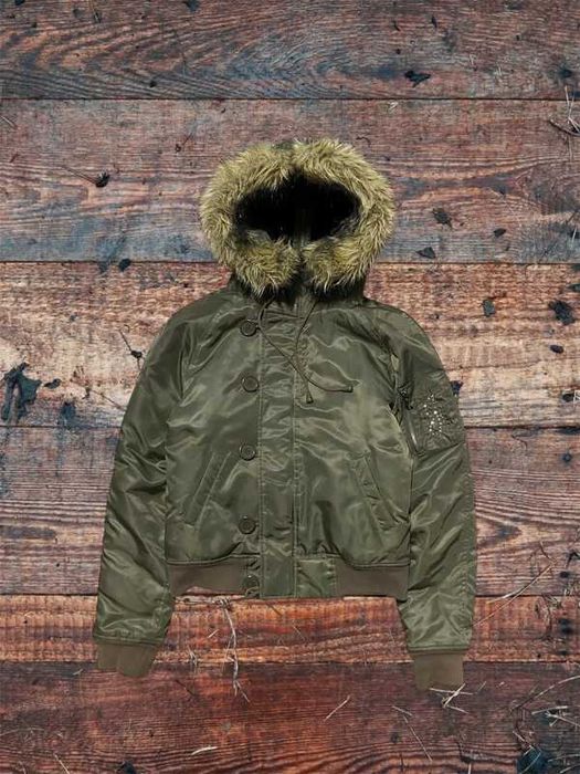 Kurtka damska Avant Garde Juicy Couture modna coquette y2k S M futerko