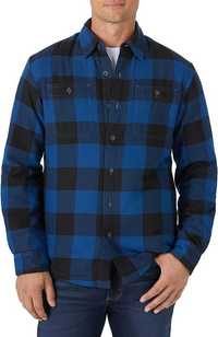 Wrangler Sherpa Lined Shirt Blue Buffalo - M