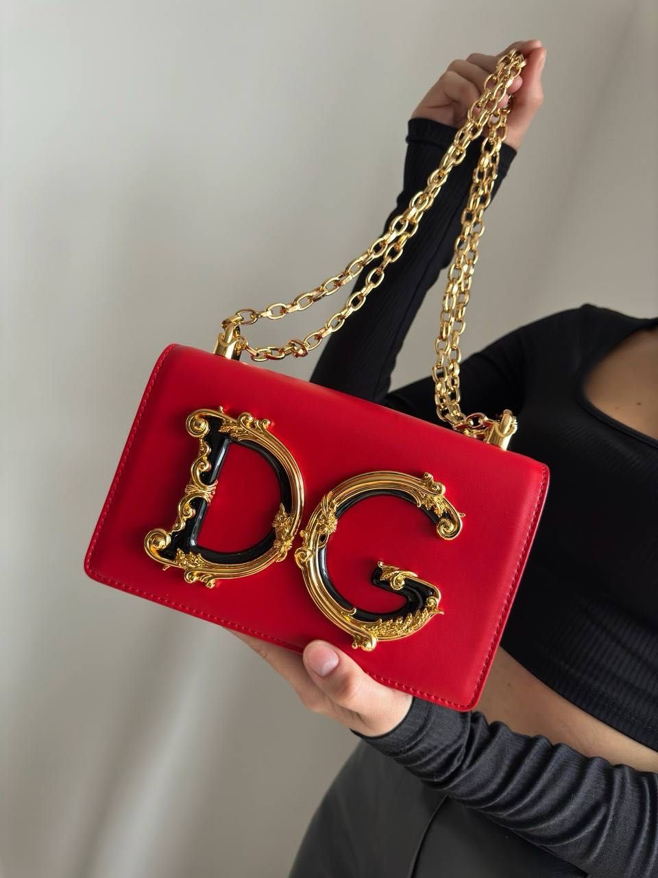 Сумка D&G Dolce & Gabbana шкіра | червона