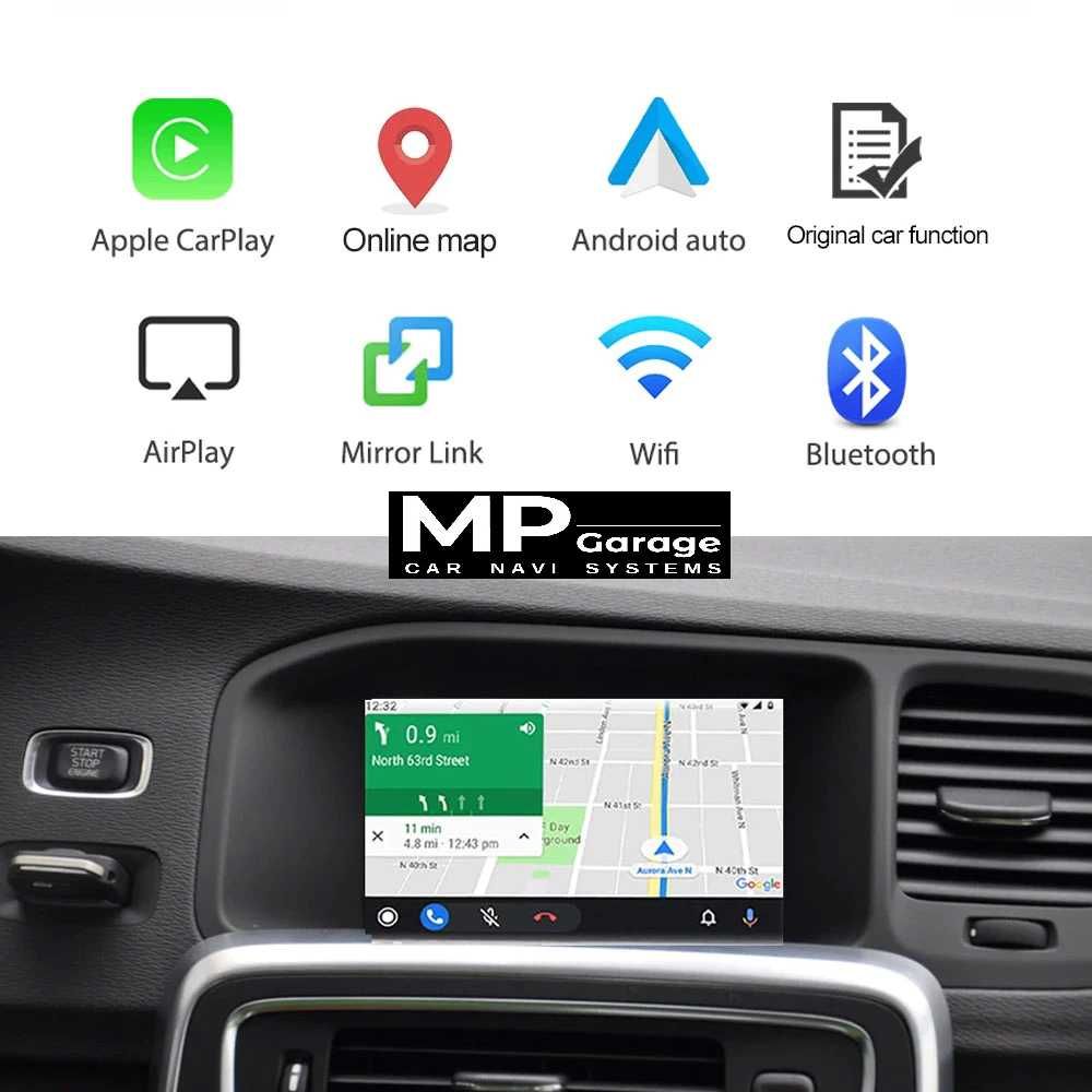 Volvo XC60 S60 V40 2010do2015 Apple CarPlay/AndroidAuto Montaż Gwar!!!