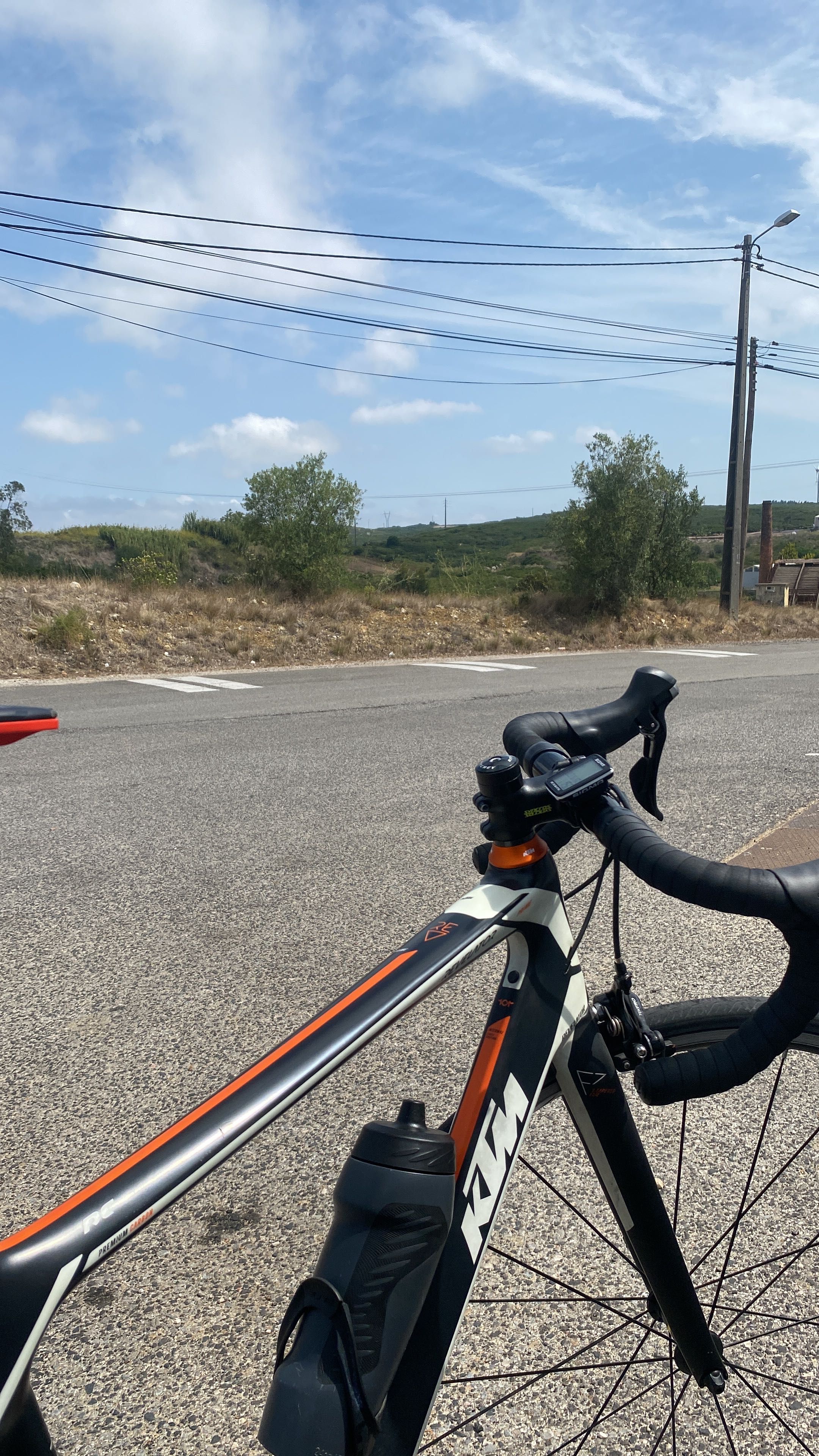 Bicicleta de estrada em carbono