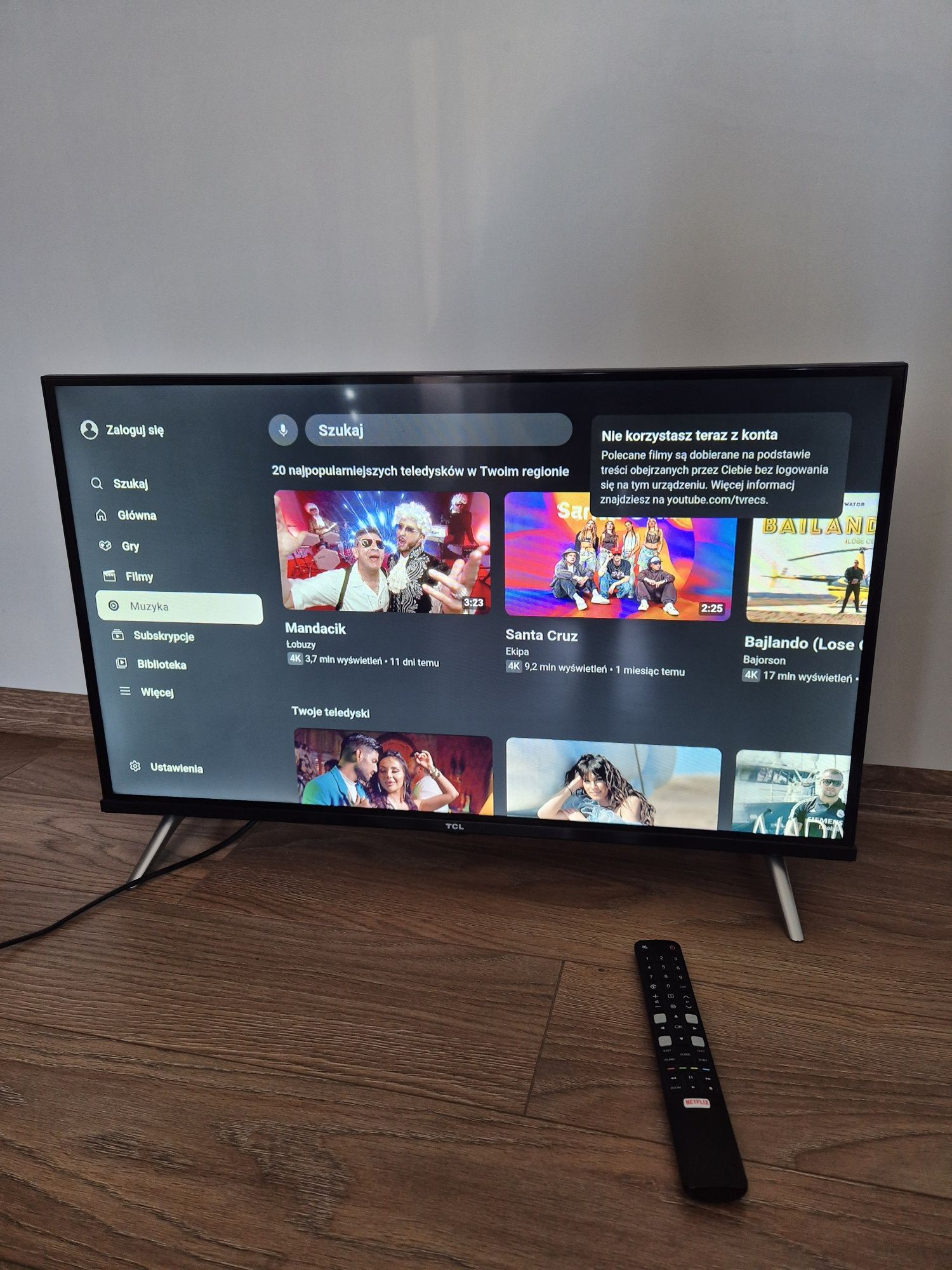 Telewizor tcl 32 cali Smart tv android stan bardzo dobry