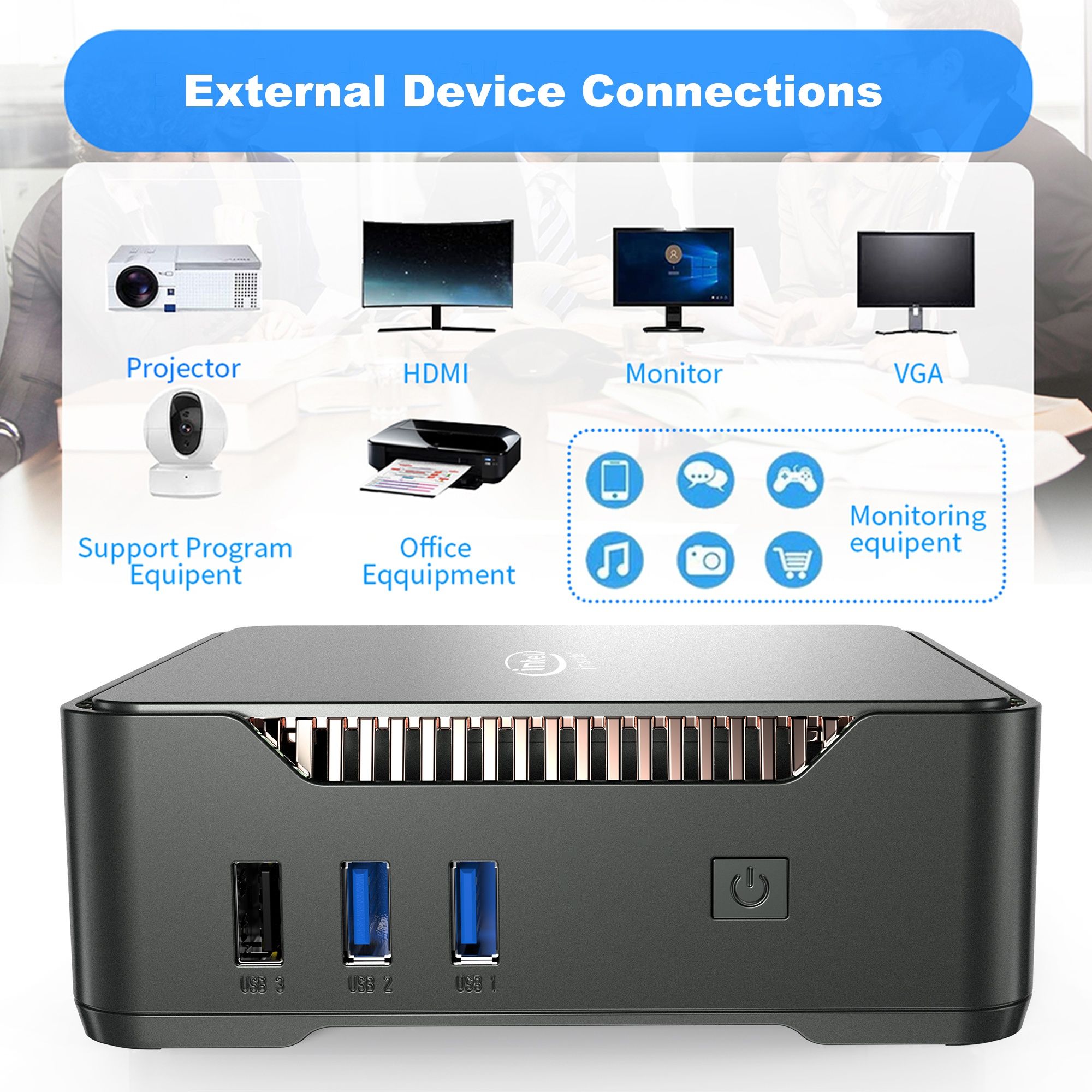 новый мини ПК 16/256 windows 11 pro 4k 60гц intel j4125 4ядра 4потока