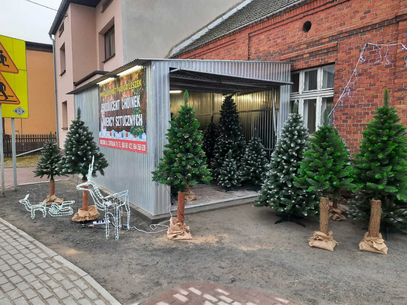 Choinka sztuczna Sosna Diamentowa Szyszka 180 cm gęsta-PRODUCENT
