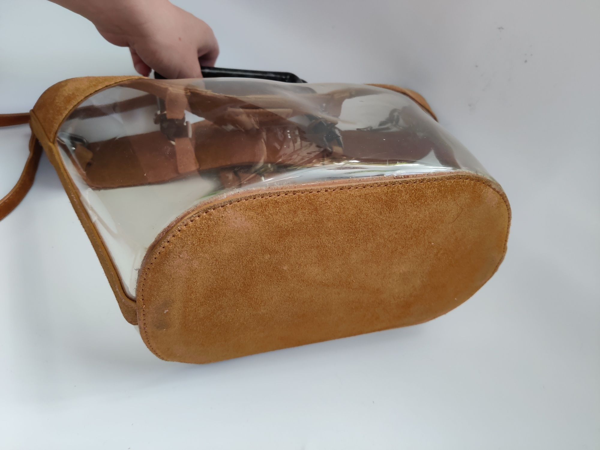 Zara shoper bag przezroczysta torebka