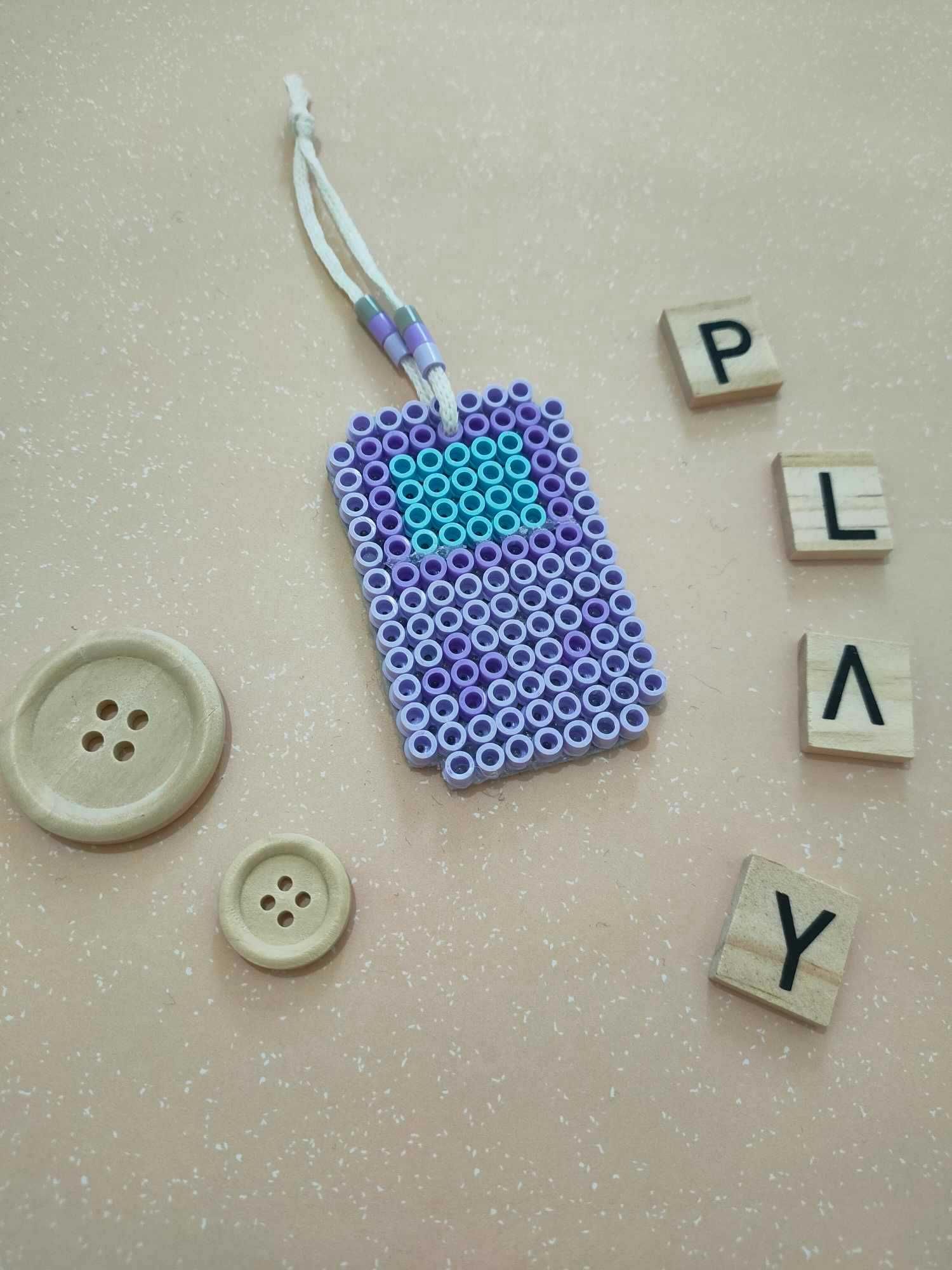 Brelok konsolka z koralików Handmade