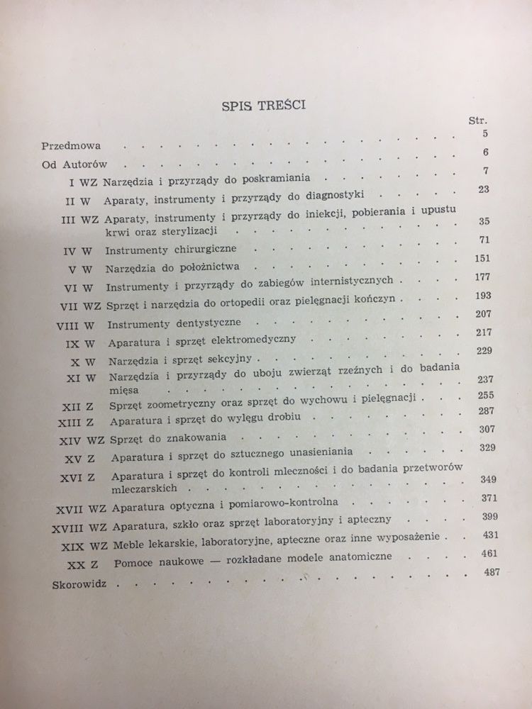 Instrumenty i sprzęt weterynaryjny i zootechniczny