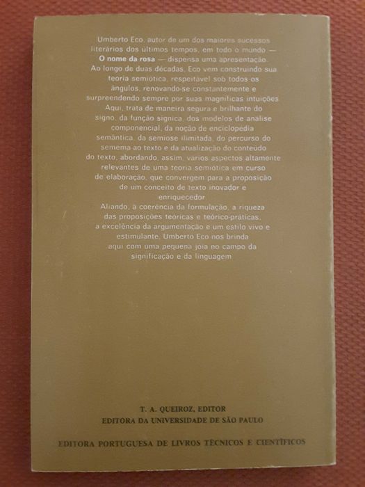 Umberto Eco/ Contos de Andersen/ Estudo do Fantástico no Romance
