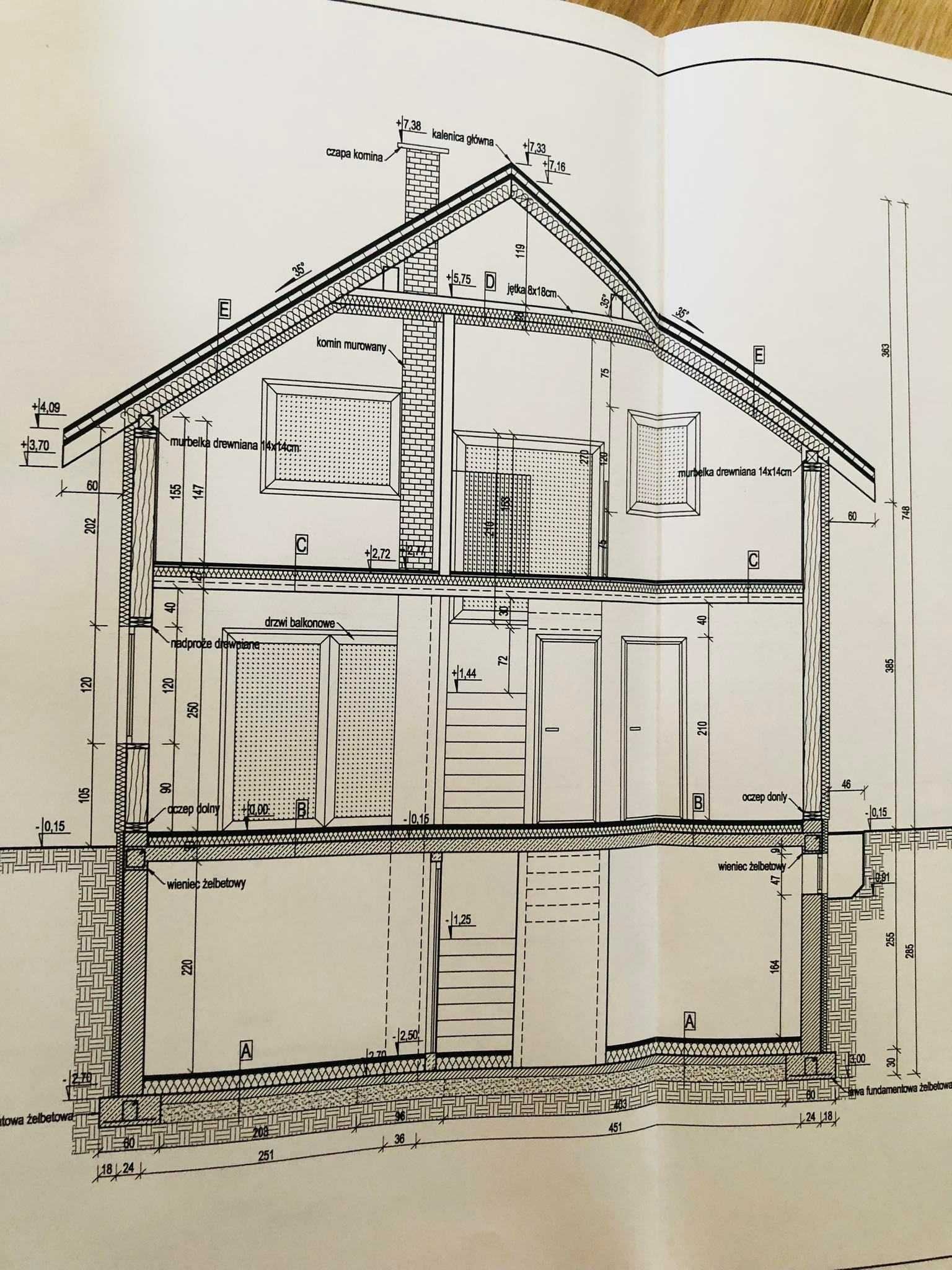 Projekt budowlany domu mieszkalnego