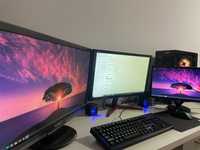 Komputer Gamingowy + 3 monitory + akcesoria