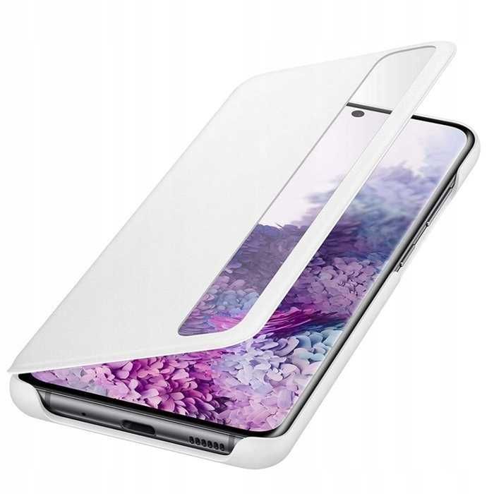 Etui Samsung Smart Clear View Cover Case białe do Galaxy S20