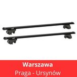 Bagażnik dachowy na relingi belki uni zamykany HAKR BLACK W-WA URSYNÓW