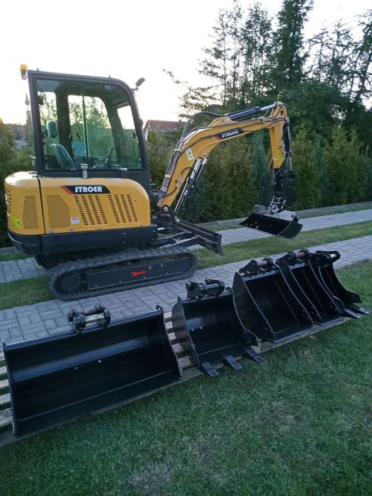 Stroer NW25  Mini koparka STROER NW 25, waga 2,5 t, 6 łyżek, silnik Yanmar