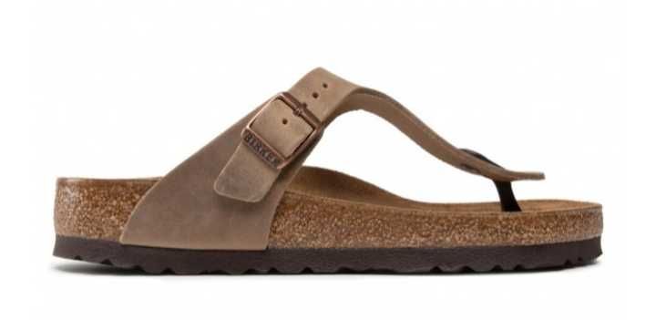 Birkenstock japonki, klapki,  Gizeh Tabacco Brown leather ROM. 36 nowe