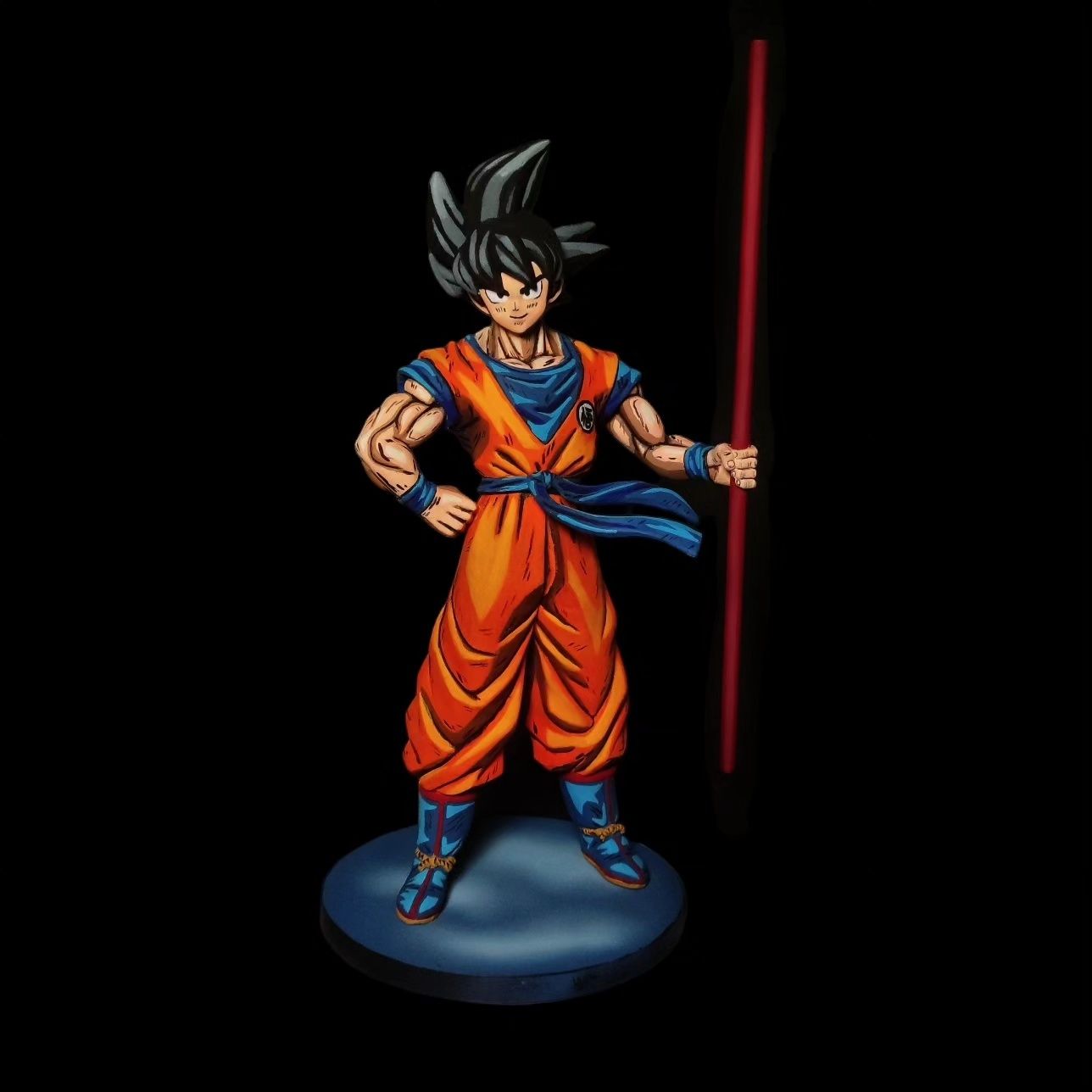 Figurka unikat malowana ręcznie Son Goku Dragon ball rękodzieło