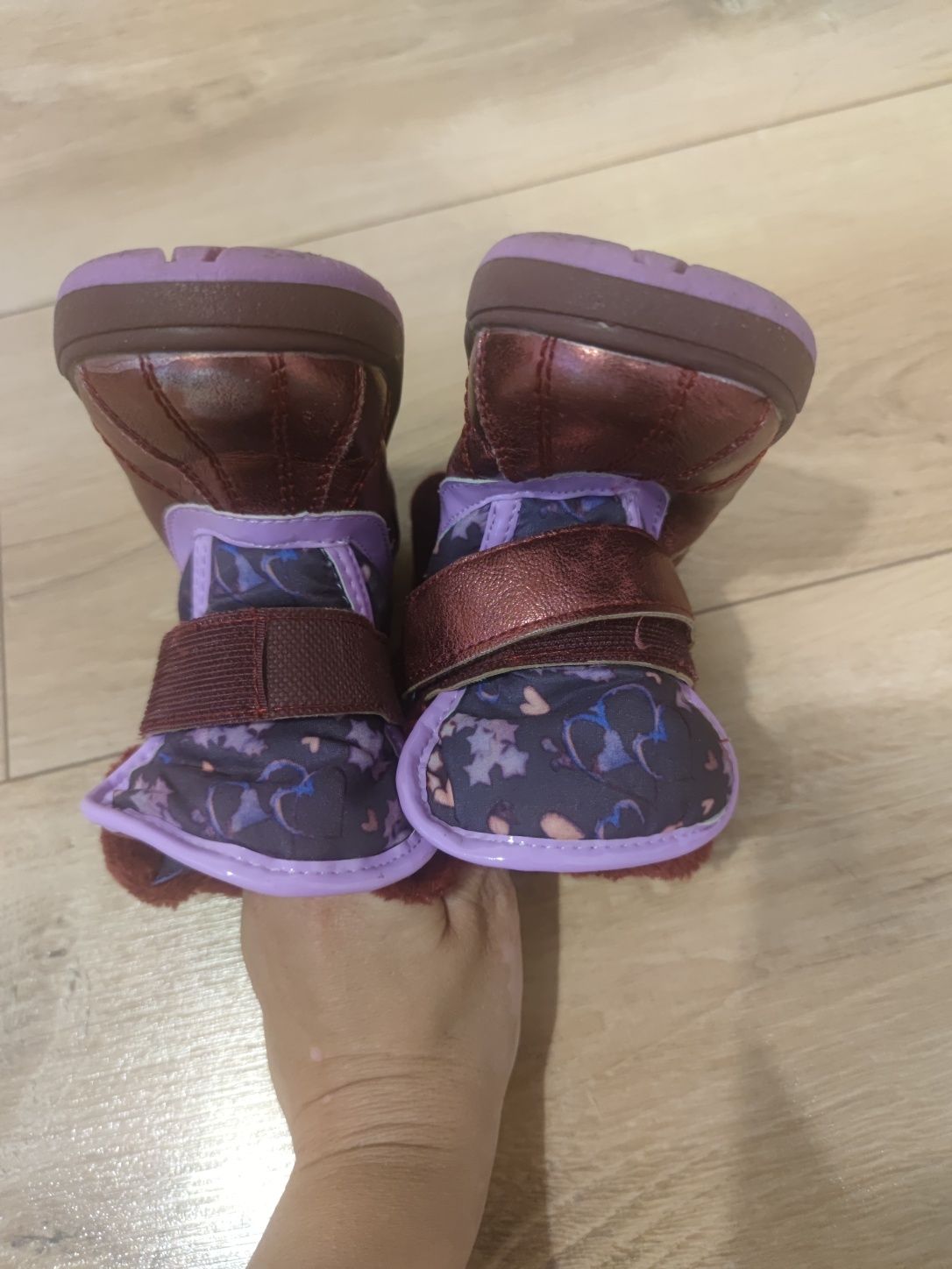 Śniegowce buty zimowe ocieplane dziewczynka 23