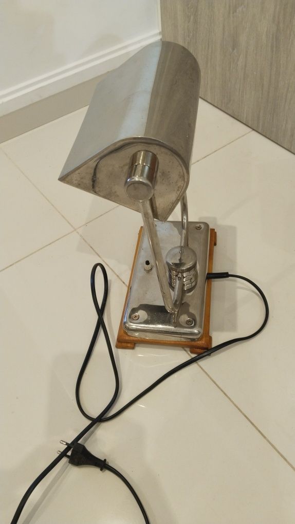 Lampa biurkowa bankowa biblioteczna antyk
