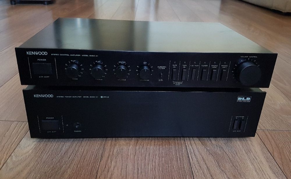 Zestaw Kenwood C1 preamp Kenwood M1 końcówka mocy