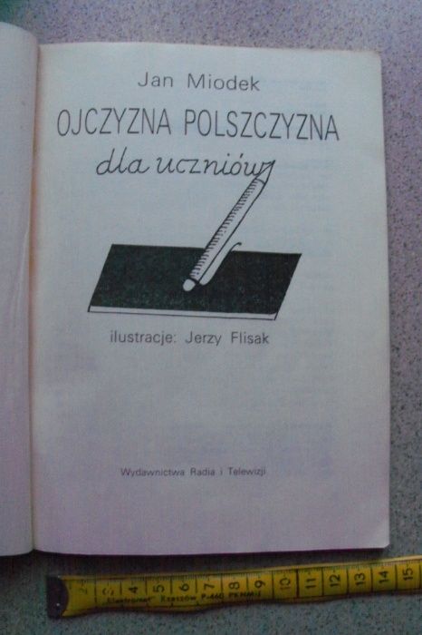 Książka "Ojczyzna polszczyzna dla uczniów" Jan Miodek wyd.I 1990