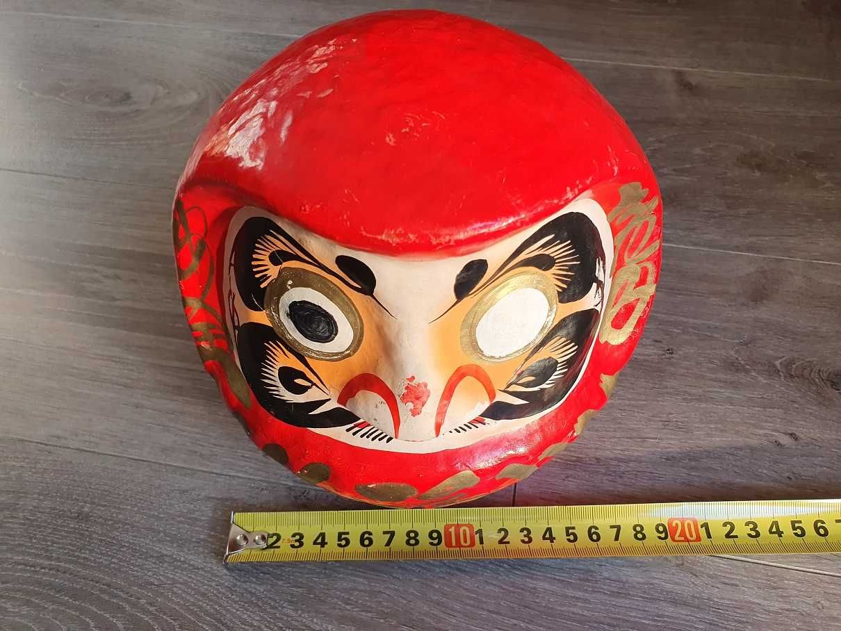 Daruma 20cm japońska głowa talizman szczęścia dekoracja ozdoba Azja