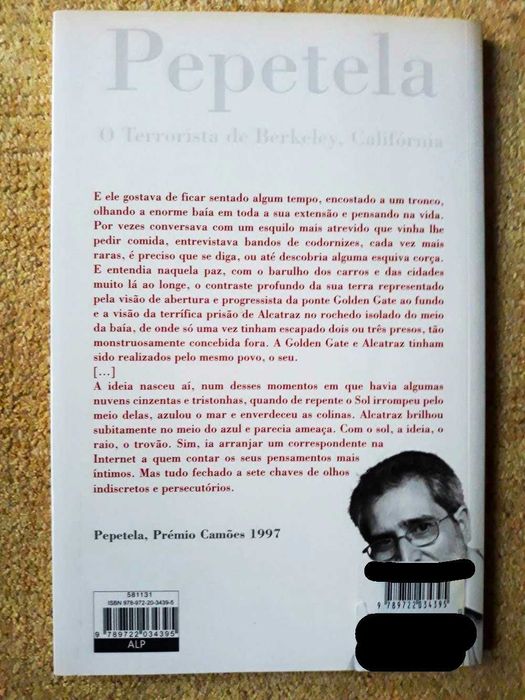 Livro: O Terrorista de Berkeley, Califórnia de Pepetela (novo)