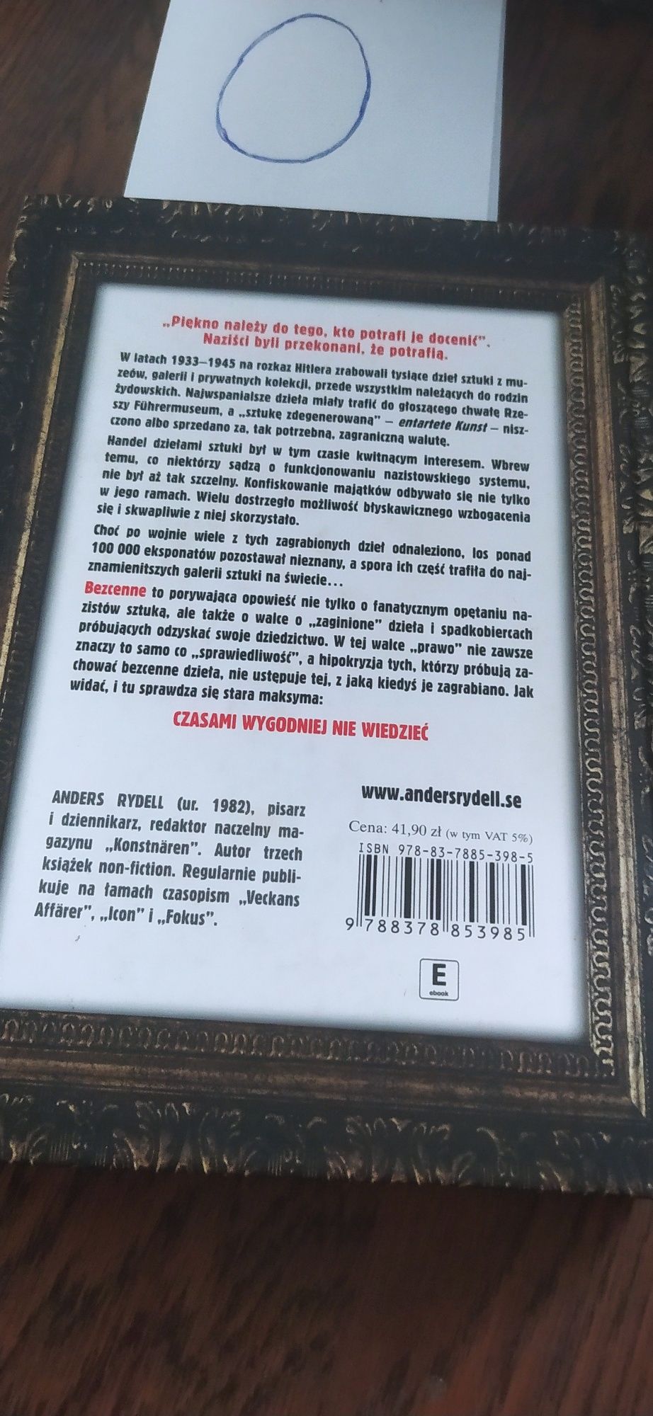 Bezcenne Naziści opętani sztuką Anders Rydell