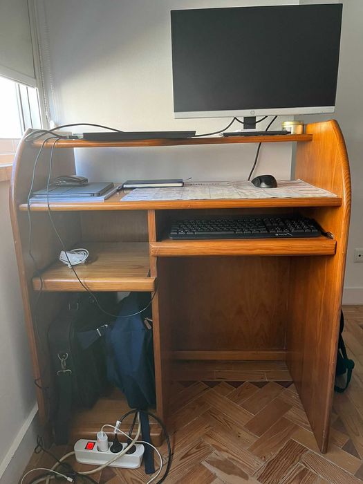 Secretária de escritório madeira maciça