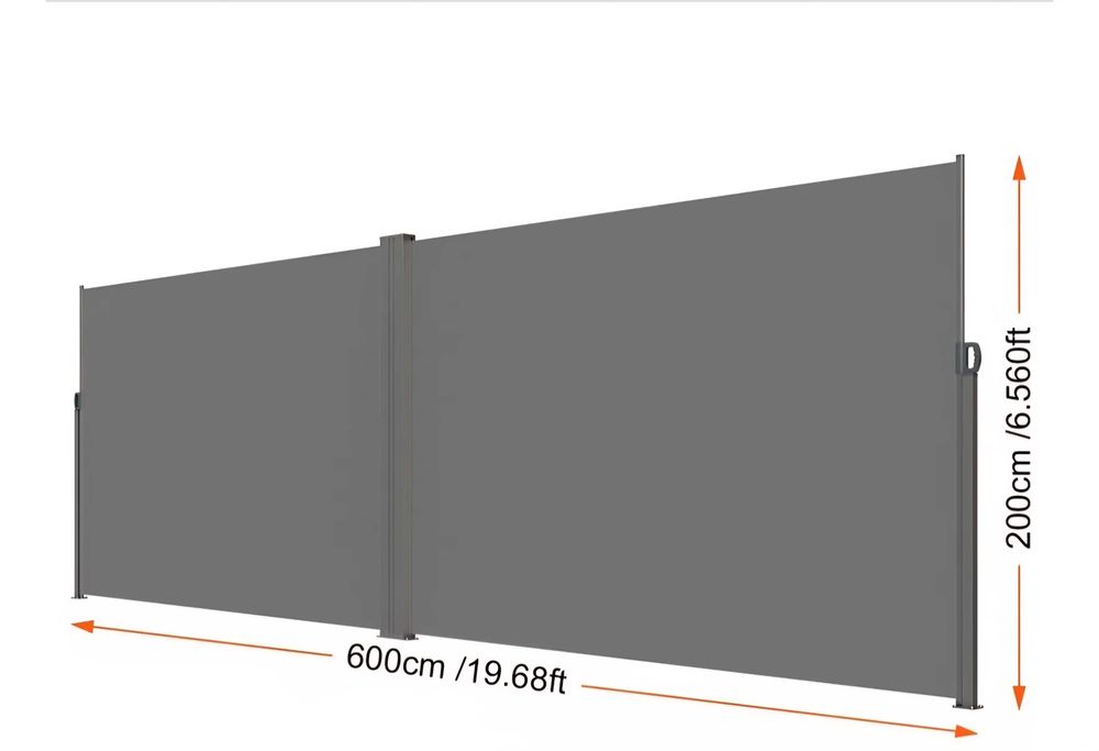 Markiza boczna 200 x 600 cm